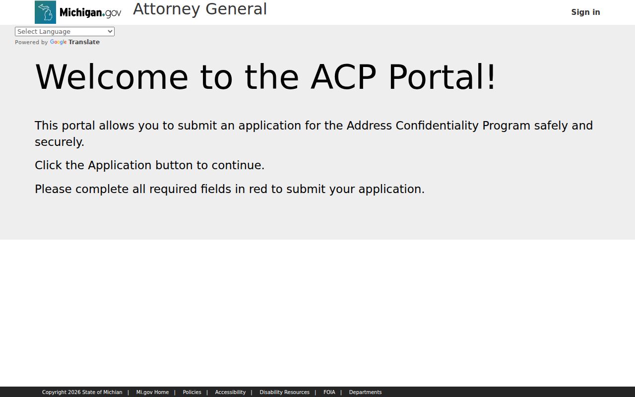 St. Clair Shores resident lookup reference image of Michigan Safe at Home address-confidentiality application source